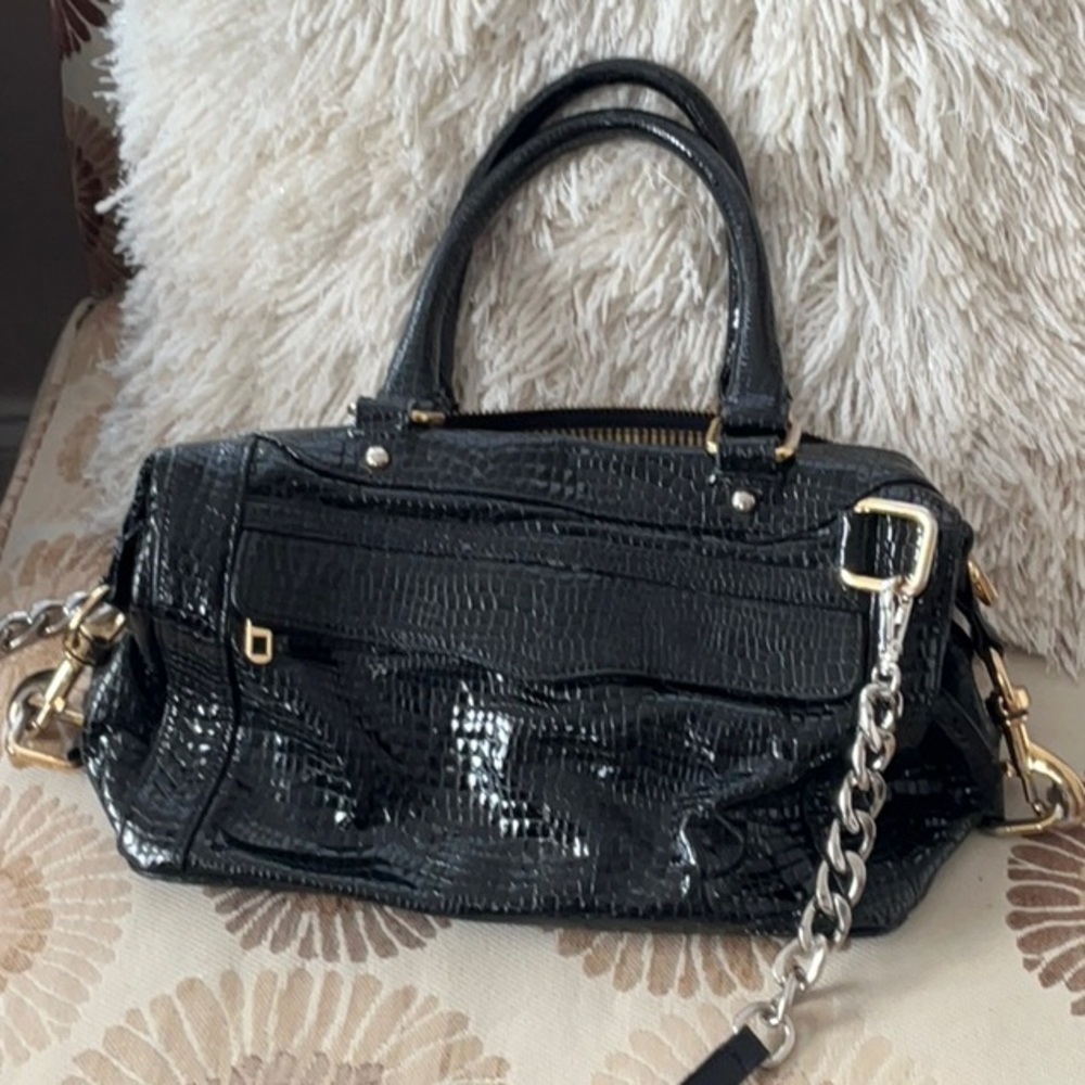Rebecca Minkoff Black Leather Patton Purse - Picture 3 of 6